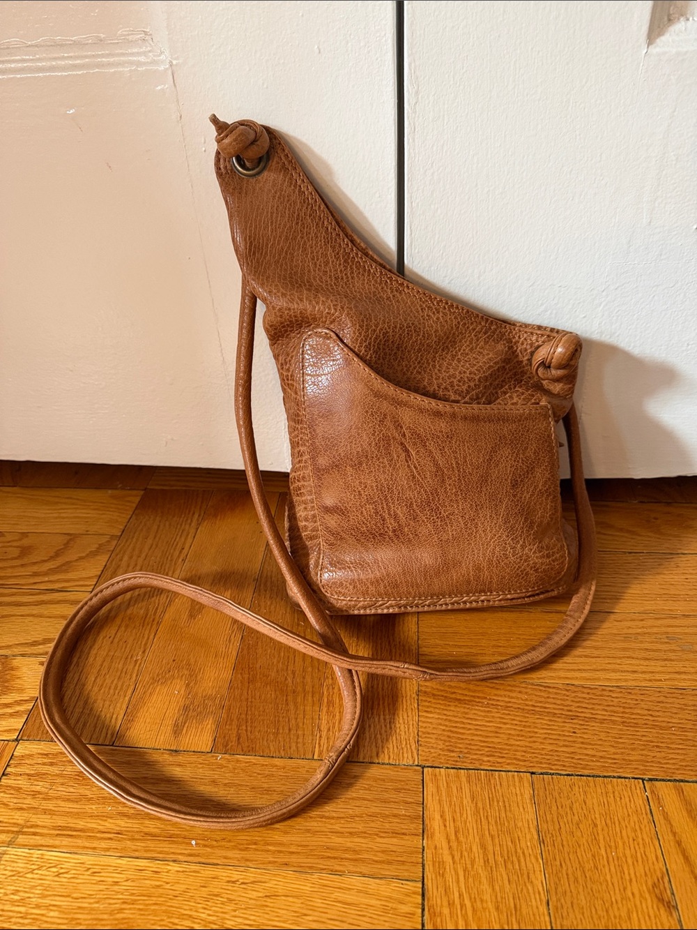 Anthropologie Rock Paper Scissors R.P.S. Tan Leather Crossbody Bag